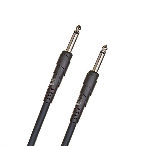 D'Addario Accessories Speaker Cable - Shielded for Noise Reduction - 1/4 Inch Male to 1/4 Inch Male - Classic Series - 5 Feet/1.52 Meters - Straight Ends - 1 Pack