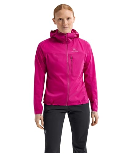 Arc'teryx Squamish Hoody Women's | Light Compressible Windshell | Amaranthus, Medium