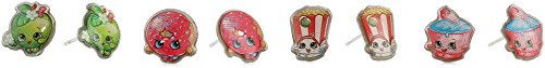 Shopkins 4 Piece Poppy Apple Donut Cupcake Stud Earrings