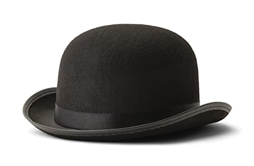 Dress Up America Derby Hat - Derby Bowler Hat - Black Bowler Hat Costume (Children)