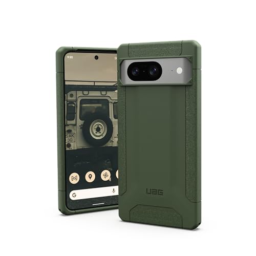 URBAN ARMOR GEAR UAG Made for Google Pixel 8 Case Scout Green Olive Drab, Slim Rugged Premium Impact Resistant Military Drop Tested Protective Cover