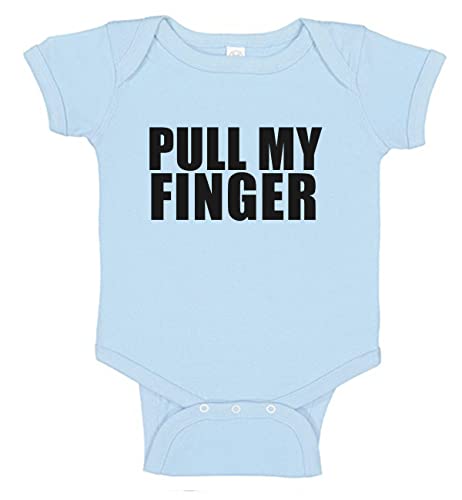 Southern Sisters Pull My Finger Baby Boy Onesie Newborn Blue