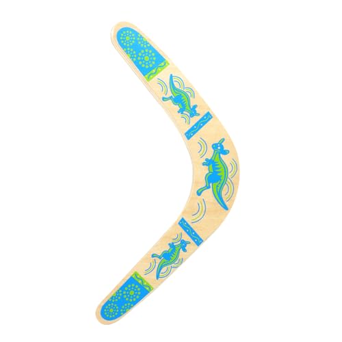 Inborntrait Boomerang for Kids, Australia Style Handmade Wooden Authentic Boomerang, V-Shaped Returning Boomerang for Ages Above 10 Years Old Kids and Adult- Blue