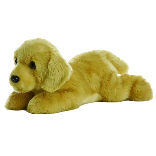 Aurora Adorable Flopsie Goldie Stuffed Animal - Playful Ease - Timeless Companions - Brown 12 Inches