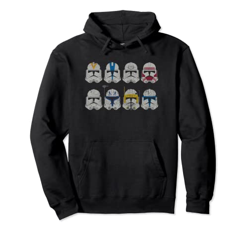 Star Wars Clone Wars Clone Troopers Helmets Pullover Hoodie