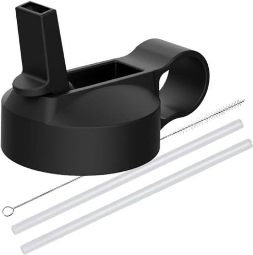 SENDESTAR Sports Straw Lid for Hydroflask, Wide Mouth Sports Cap Water Bottle Accessories Top Replacement with 12,16,18,20,24,32,40,64 oz, Auto Flip Straw Top Cap fit Most Wide Mouth Bottles