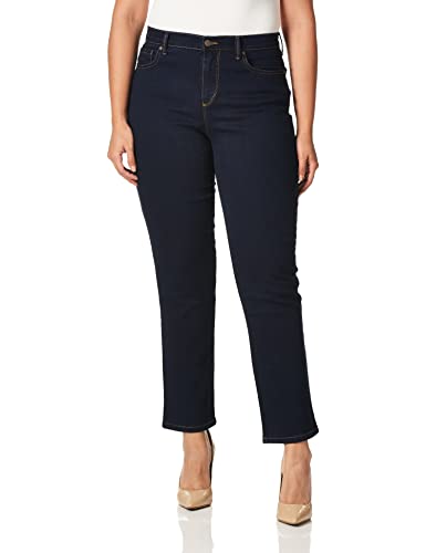 Gloria Vanderbilt womens Amanda Classic High Rise Tapered Jean, Rinse Noir, 20 Plus Regular