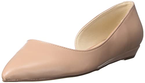 NINE WEST womens Saige Ballet Flat, Light Natural Synthetic, 8.5 US