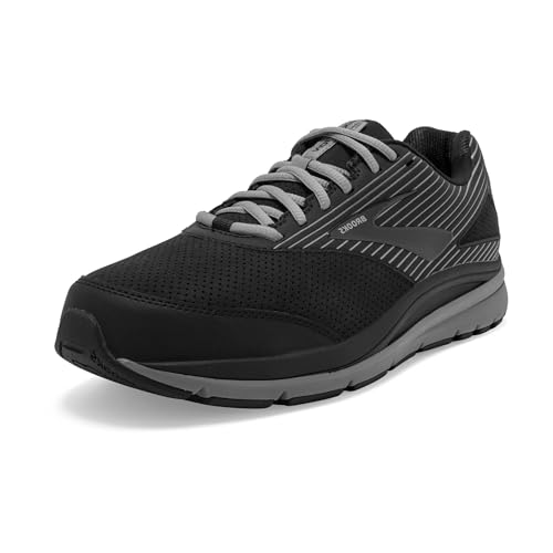 Brooks Men's Addiction Walker Suede Walking Shoe - Black/Primer/Black - 10 Medium