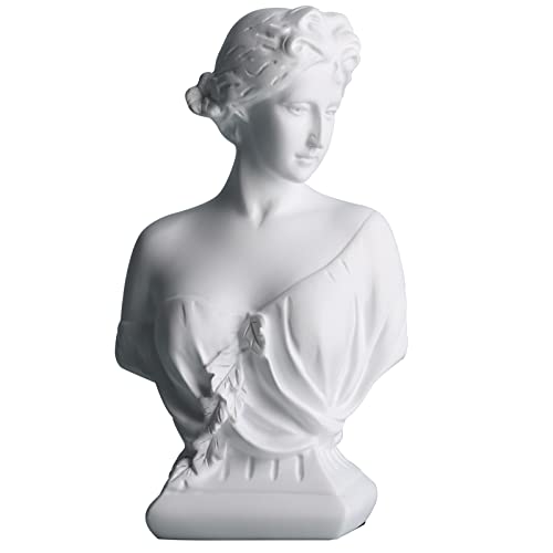 DOVDOV Greek Goddess Decoration, Young Venus Bust, Classic Roman Bust, Greek Mythology Decoration, for Home Decorative Statues, Home Office, Bedroom, Console, Shelf Decoration