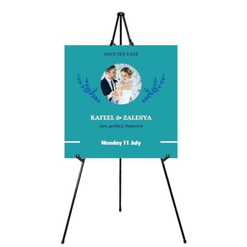 63' Instant Easels Stand for Wedding Sign Posters,Adjustable Metal Easels for Display Painting Canvas,Folding Tripod with Portable Bag by JoyYeux,Black 1Pack