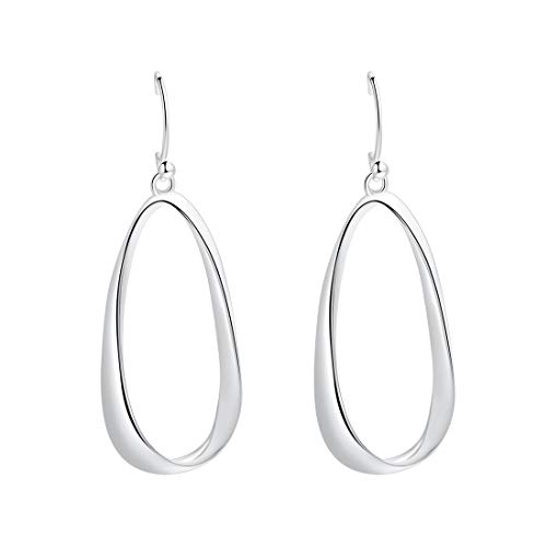 SA SILVERAGE Dangle Earrings for Women Party Fashion Jewelry, 925 Sterling Silver Teardrop Earring Wedding Trending Boho Designer Ear Ring Daily Occasion Gift (Dangle Earrings)