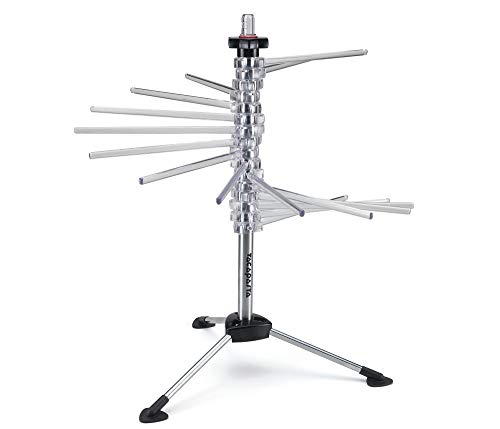 MARCATO Atlas Pasta Drying Rack, Tacapasta, Made in Italy, Steel and Polycarbonate, Collapsible, Clear