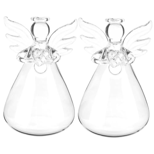 Alipis 2pcs Glass Dried Flowers Lighthouse