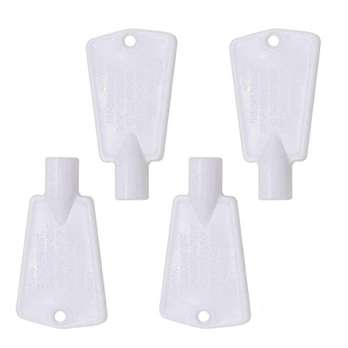 297147700 Freezer Door Lock Key by Beaquicy - Replacement for Gibson Kelvinator Ken-more Freezers (4-PACK)