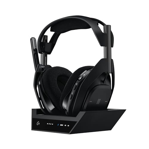 Logitech G Astro A50 X LIGHTSPEED Wireless Gaming Headset + Base Station, PRO-G GRAPHENE, PLAYSYNC Across Xbox Series X|S + PS5 + PC/Mac, Bluetooth, HDMI 2.1 Passthru - Black