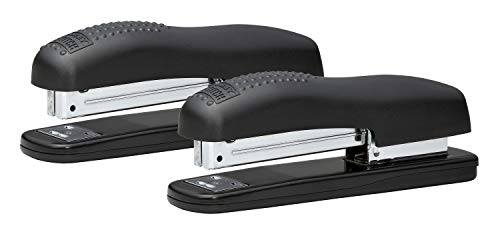 Bostitch Office Ergonomic 20 Sheet Desktop Stapler, Black, 2-Pack