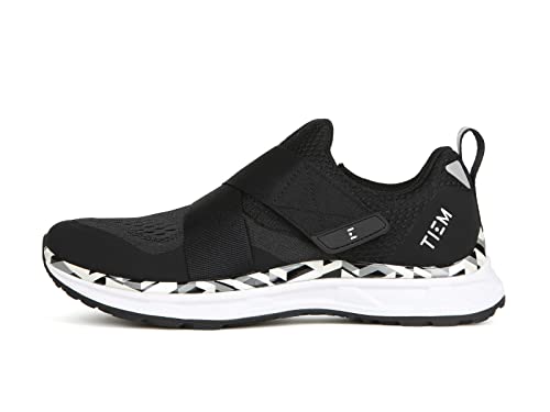 TIEM Slipstream - Black Geometric - Indoor Cycling Shoe, SPD Compatible (Women's Size 7.5)