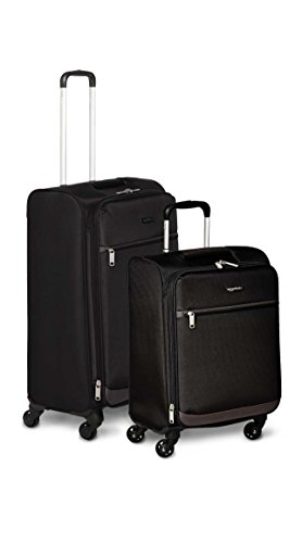 Amazon Basics suitcases 18.5-inch Softside Spinner, Black