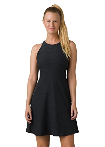 prAna Women's Standard Kimble Dress, Black Heather, Small