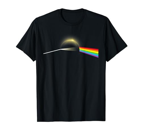 Dark Side Moon Total Solar Eclipse April 08 2024 Rock Music T-Shirt