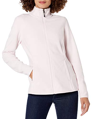 Amazon Essentials Women's Classic-Fit Full-Zip Polar Soft Fleece Jacket (Available in Plus Size), Light Pink, Medium
