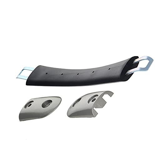 Juvielich Luggage Handle 10.16' x 1.22' (L x W) Plastic Pull Handle Grip Replacement 258mm x 31mm for Luggage Suitcase Box Black 2Pcs