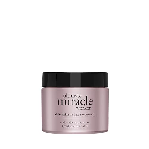 philosophy ultimate miracle worker multi-rejuvenating face moisturizer cream + spf 30 - with encapsulated retinol - delivers firmer, youthful looking & radiant skin without irritation - 2 fl oz.