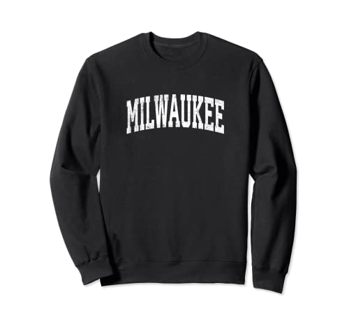 Milwaukee Wisconsin WI Vintage Athletic Sports Design Sweatshirt
