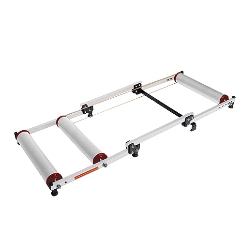 biosp Bike Rollers Foldable Bike Trainer Stand Adjustable Indoor Bicycle Cycling Roller with Resistance for MTB Road Bike Exercise