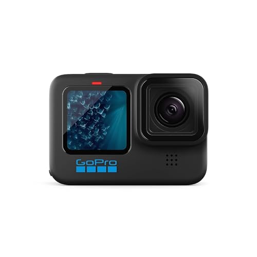 GoPro HERO11 Black - Waterproof Action Camera with 5.3K60 Ultra HD Video, 27MP Photos, 1/1.9' Image Sensor, Live Streaming, Webcam, Stabilization