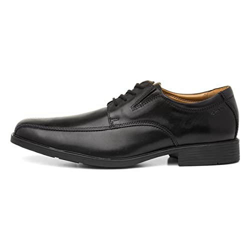 Clarks Men's Tilden Walk Oxford, Black (Black Leather), 10
