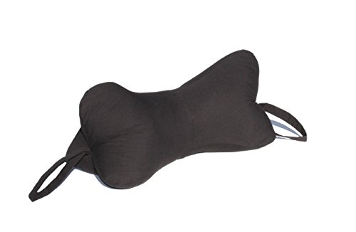 Original Bones NeckBone Chiropractic Cervical Pillows in Poly Cotton, Black, Zipper Access for Comfort Adjustment