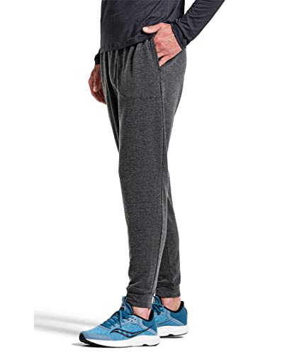 Saucony Men's Boston Pant, Black Heather