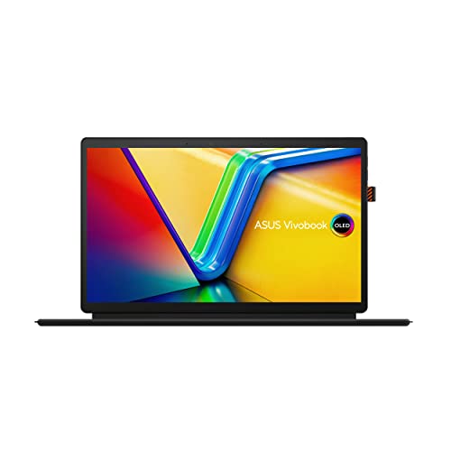 ASUS 2023 Vivobook 13 Slate OLED 2-in-1 Laptop, 13.3” FHD OLED Touch Display, Intel Core i3-N300 CPU, 8GB RAM, 256GB UFS 2.1 Storage, Windows 11 Home in S Mode, 0°Black, T3304GA-DS34T