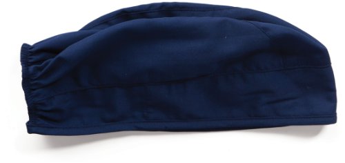 Cherokee Men and Women Scrub Cap with Adjustable Elastic Tie-Back Lightweight, Breathable No-Slip Unisex Surgical Cap - 2506, OS, Navy