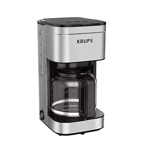 KRUPS Simply Brew: Stainless Steel 10 Cup Coffee Maker, Dishwasher Safe Coffee Pot with Cold Brew, Pause & Brew, and Keep Warm Functions, Drip Coffee Maker