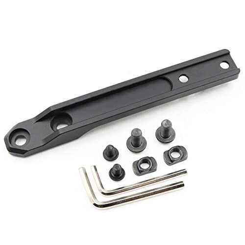 Jmtac Mlok Inline Scout Mount Low Profile Weapon Light Mount Aluminum, for M300 & M600 & HL-X Series Mlok Flashlight Mount (Black)