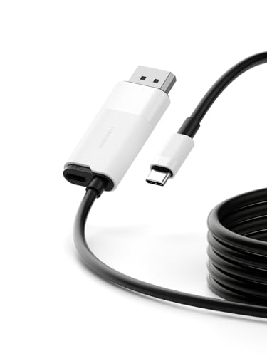 Hagibis Switch Dock for Nintendo Switch & Switch OLED, USB C to DisplayPort Cable Adapter with 4K@60Hz DP, 100W PD, Type-C to DP Adapter for Laptop, Tablet, SteamDeck, ROG Ally (DisplayPort White)