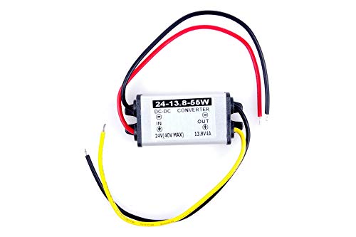 Buck Voltage Vonverters 24V 36V converts to 13.8V Step Down car Power inverters Input DC 18V-40V Output 13.8V 4A Waterproof Power adapters