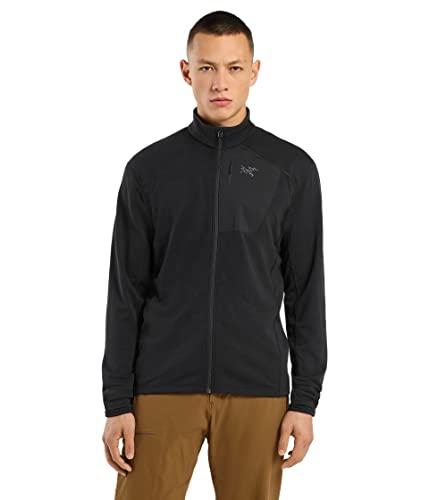 Arc'teryx Delta Jacket Men's | Versatile Polartec Power Dry Fleece Jacket | Black, Large