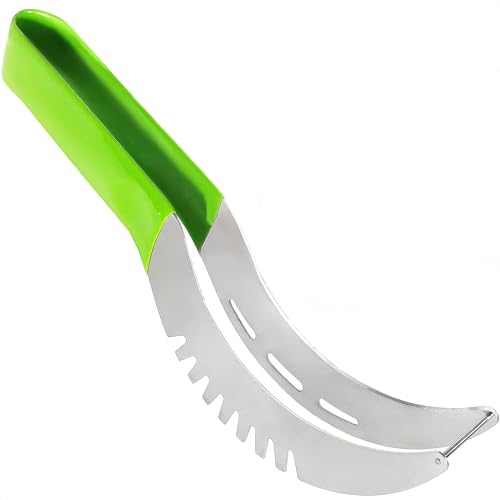 Stainless Watermelon Cutter Slicer Tool - Fruit Cutter Slicer Watermelon Slicer Cutter Tool Pineapple Cutter - Stainless Steel Watermelon Slicer