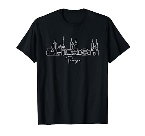 city skyline Czech Republic prague T-Shirt