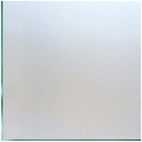 Coavas Window Privacy Film Sun Blocking Frosted Glass Window Clings Bathroom Door Peel and Stick Window Tint Day and Night Privacy Decorative Frosting Home Window Coverings (17.5 x 78.7 Inch, Pure)