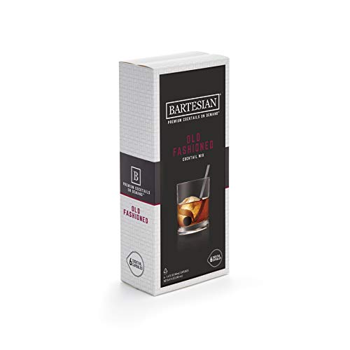 Bartesian Old Fashioned Cocktail Mixer Capsules, Pack of 6 Cocktail Capsules, for Bartesian Premium Cocktail Maker (55357)