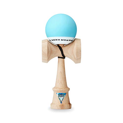 KROM Kendama POP Sky Blue – Smooth Texture and Flawless Balance – Enhanced Cognitive Skills – Improved Balance, Reflexes, and Creativity – Kendama for Beginners and Experts