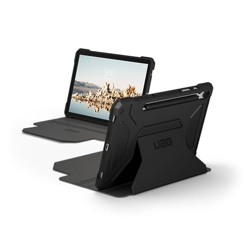 UAG Designed for Samsung Galaxy Tab S9 Case 11' 2023 SM-X710 Metropolis SE Black, Multi-Angle Kickstand Folio with Auto Wake/Sleep & S Pen Holder Rugged Protective Cover by URBAN ARMOR GEAR