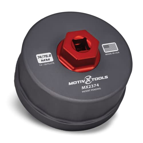 Motivx Tools Oil Filter Wrench Compatible with Motorcraft FL-400S, FL-500S, FL-910S and Mazda YF09-14-302A, LF05-14-302B Oil Filters - Dual Size Fits Original and New Motorcraft Filter Design