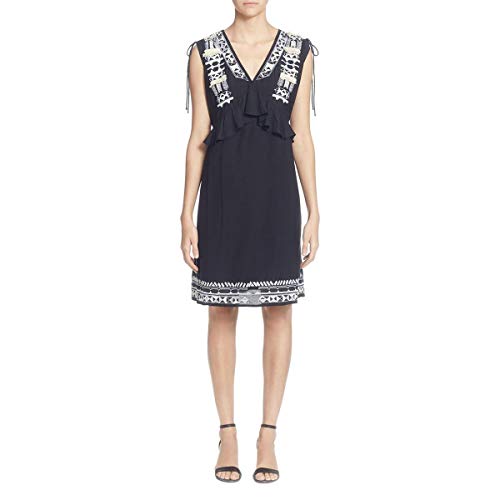 Catherine Catherine Malandrino Women's Fadilia Dress, Black Beauty, Small