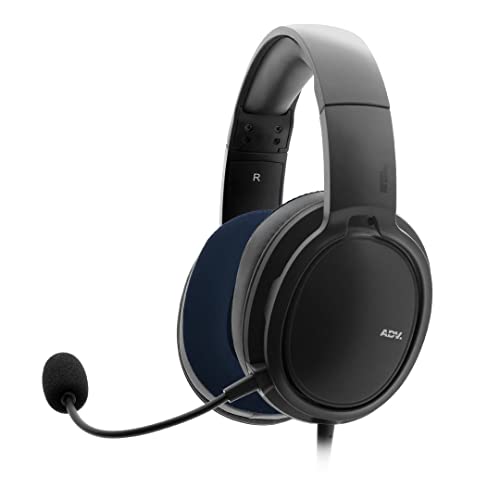 ADVANCED SOUND GROUP ADV. NSMO 2nd Gen Over-Ear Gaming Headset - High-Resolution Audio, Adjustable Headband, and Built-in Microphone - (Black)